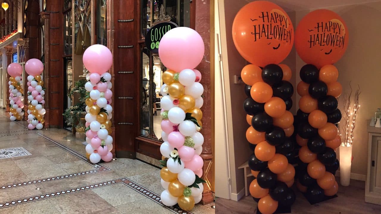 Cómo hacer una torre de globos