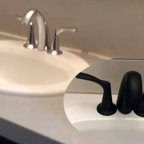 pintar las llaves o grifo del baño