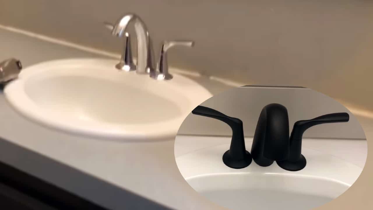 pintar las llaves o grifo del baño