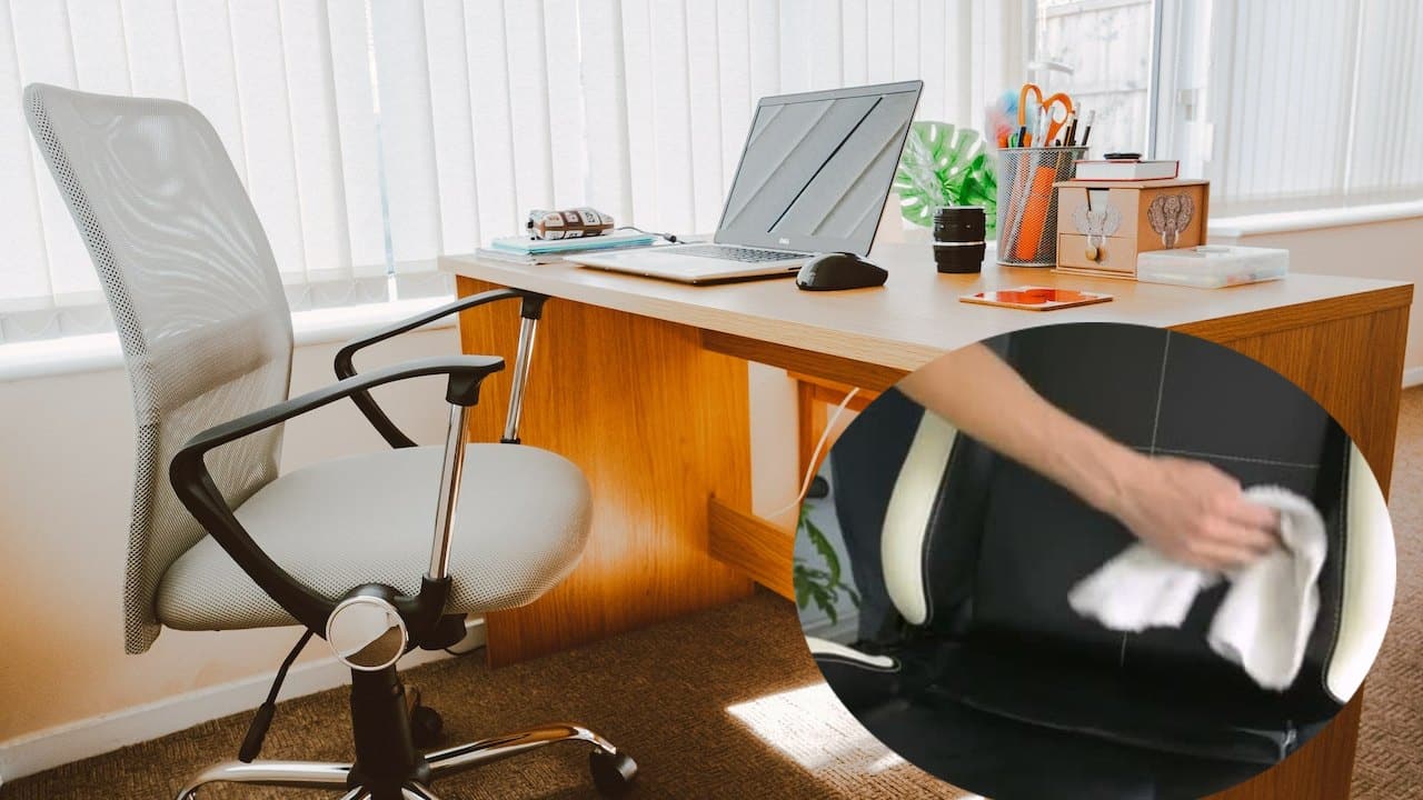 silla de escritorio sucia