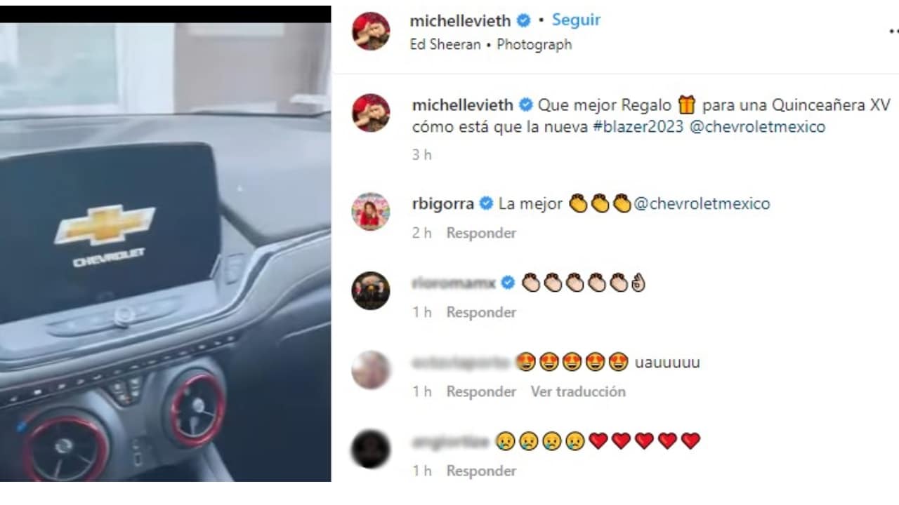 El regalo de Michelle Vieth a su hija