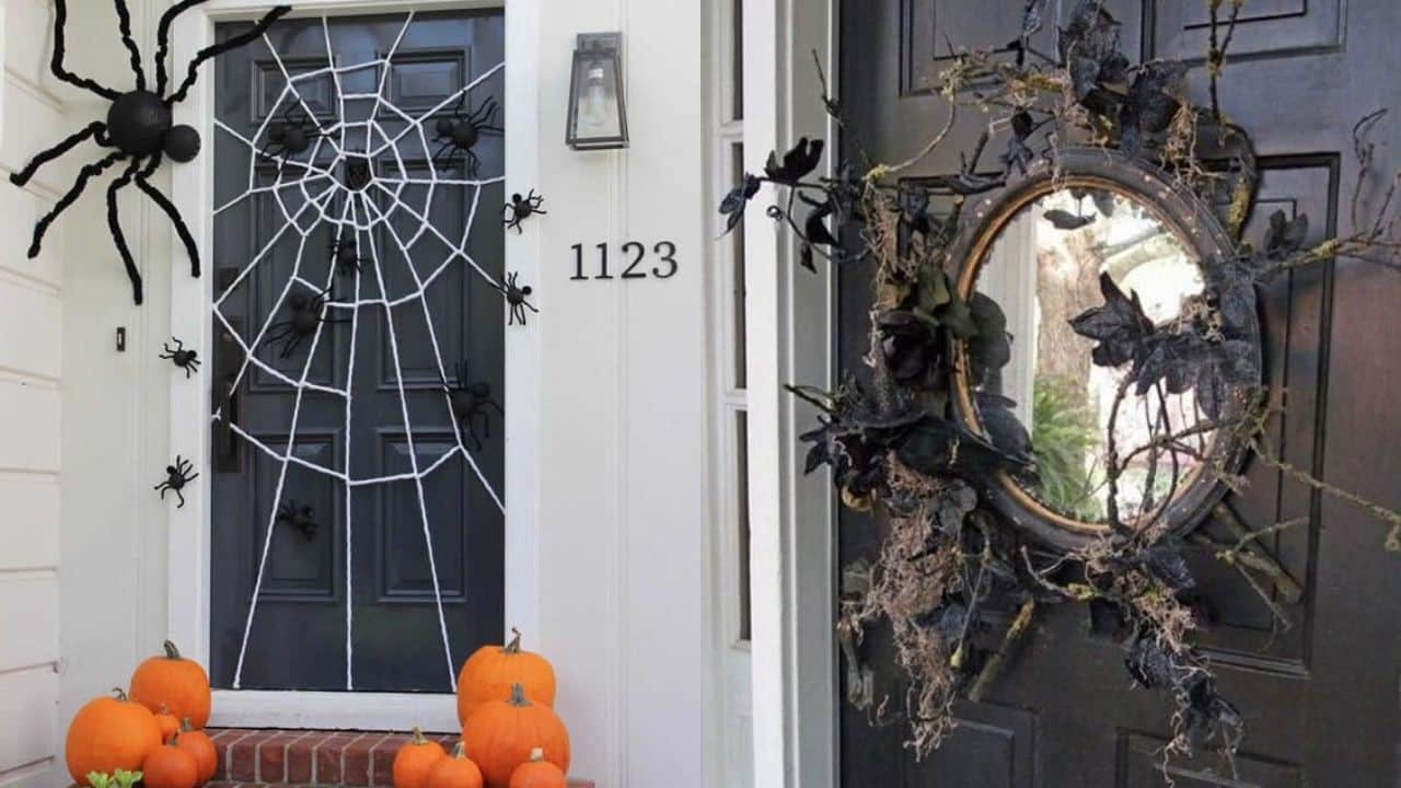decoracion de halloween puertas