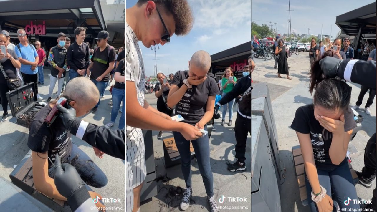 Joven se rapa para ayudar a su mamá