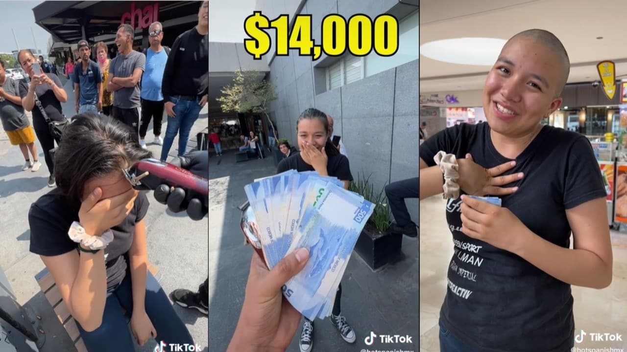 Joven se rapa para ayudar a su mamá