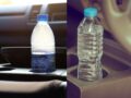 Riesgos de dejar botellas con agua en el carro