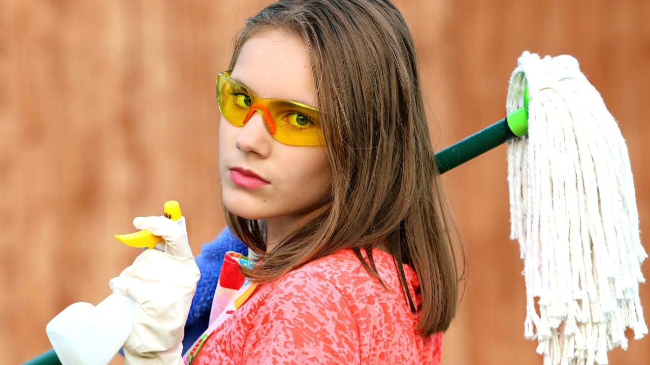 Mezcla con bicarbonato para trapear