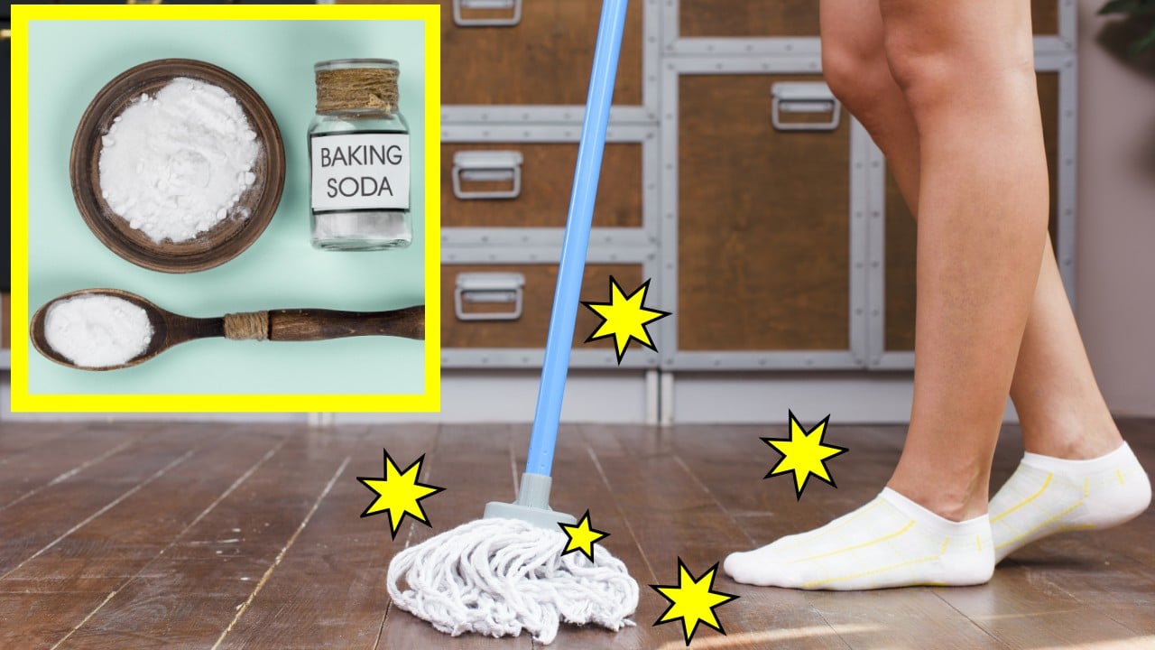 Mezcla con bicarbonato para trapear