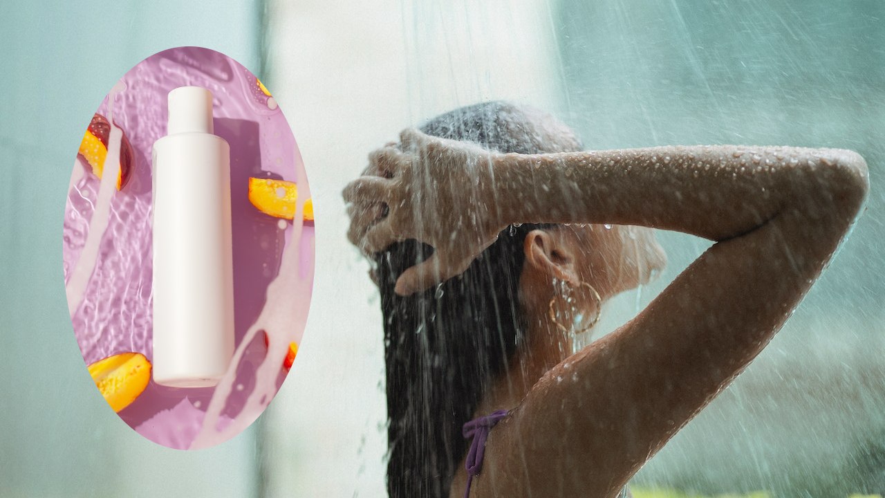 lavarte el cabello con acondicionador