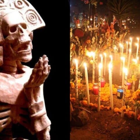 ofrenda prehispanica dia de muertos