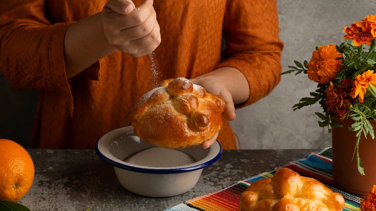 receta pan de muerto keto