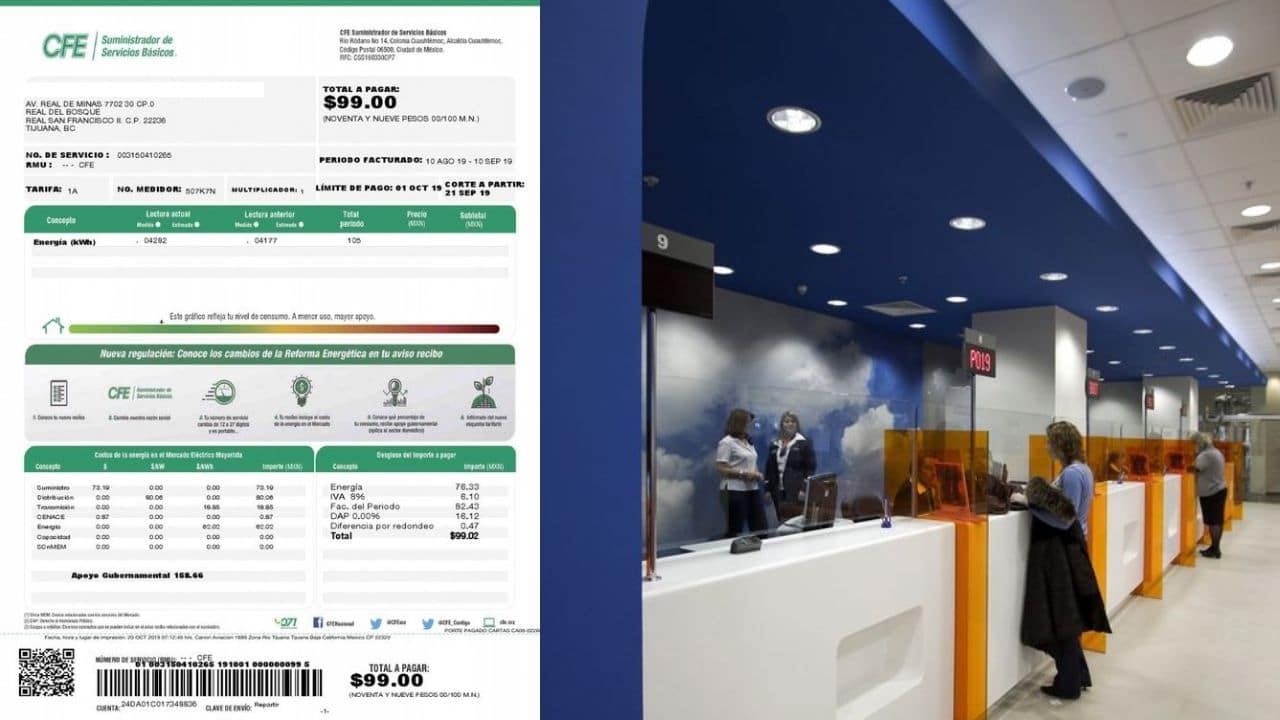 en que banco pagar luz