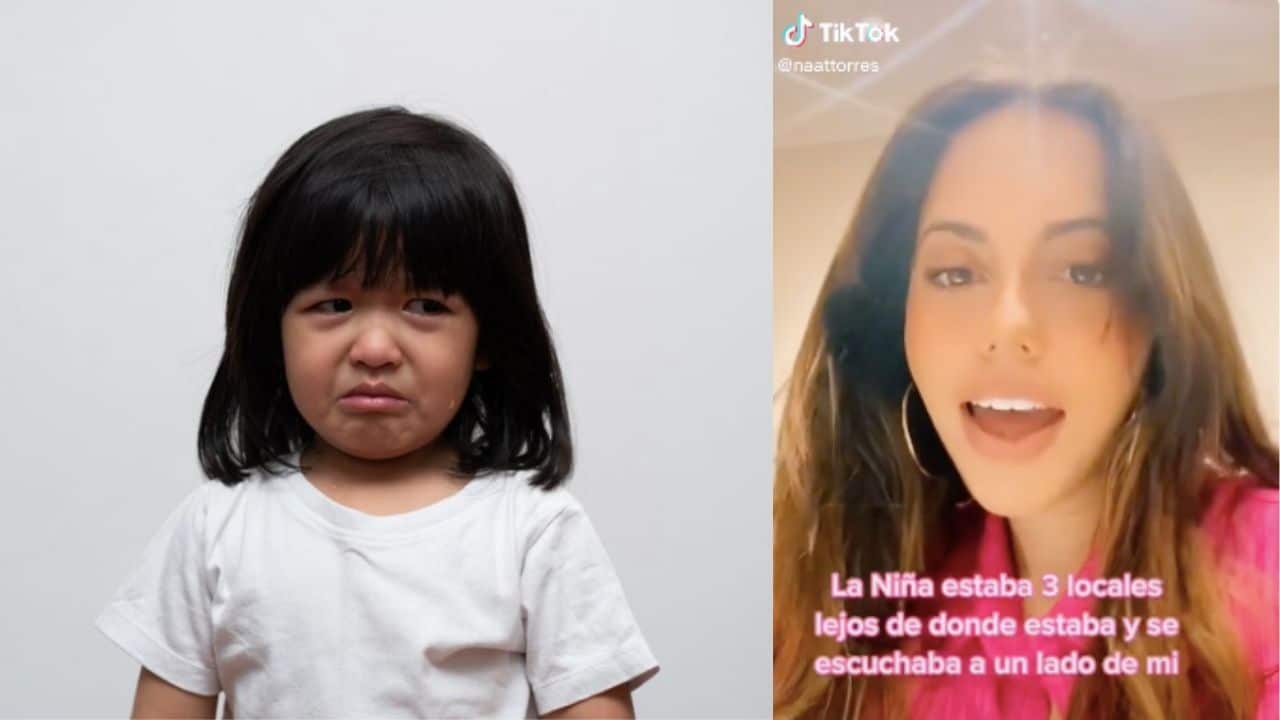 tiktoker se queja de nina que llora