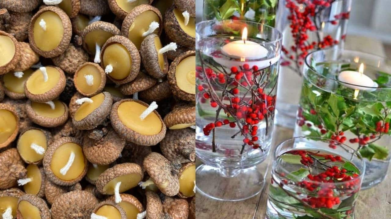 velas flotantes navidenas