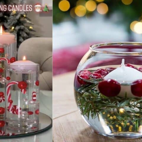 velas flotantes de navidad