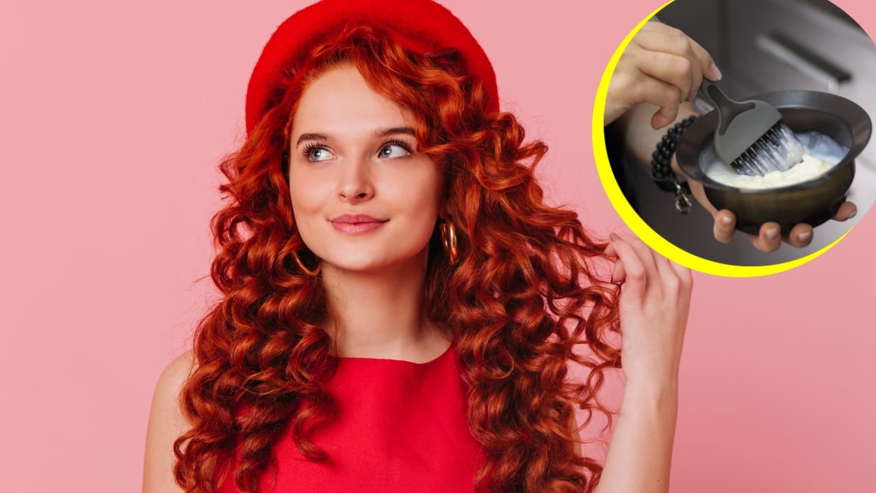 Mascarilla matizante para cabello rojo