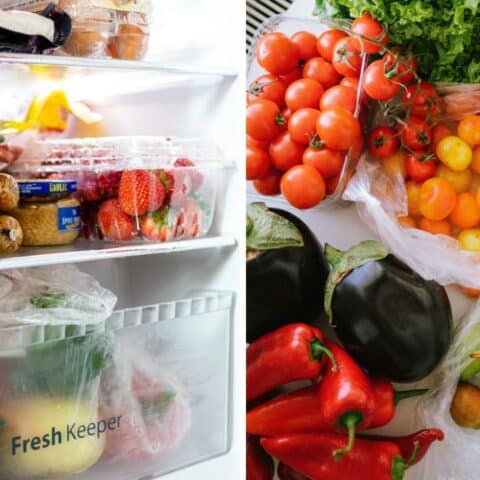 Nunca guardar verduras en bolsas plásticas