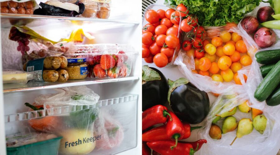Nunca guardar verduras en bolsas plásticas