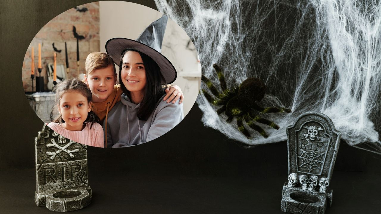 Decorar con telarañas falsas