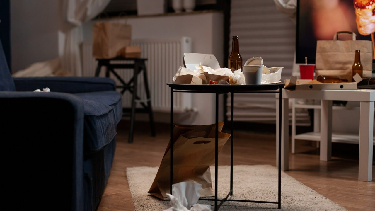 tener la casa desordenada