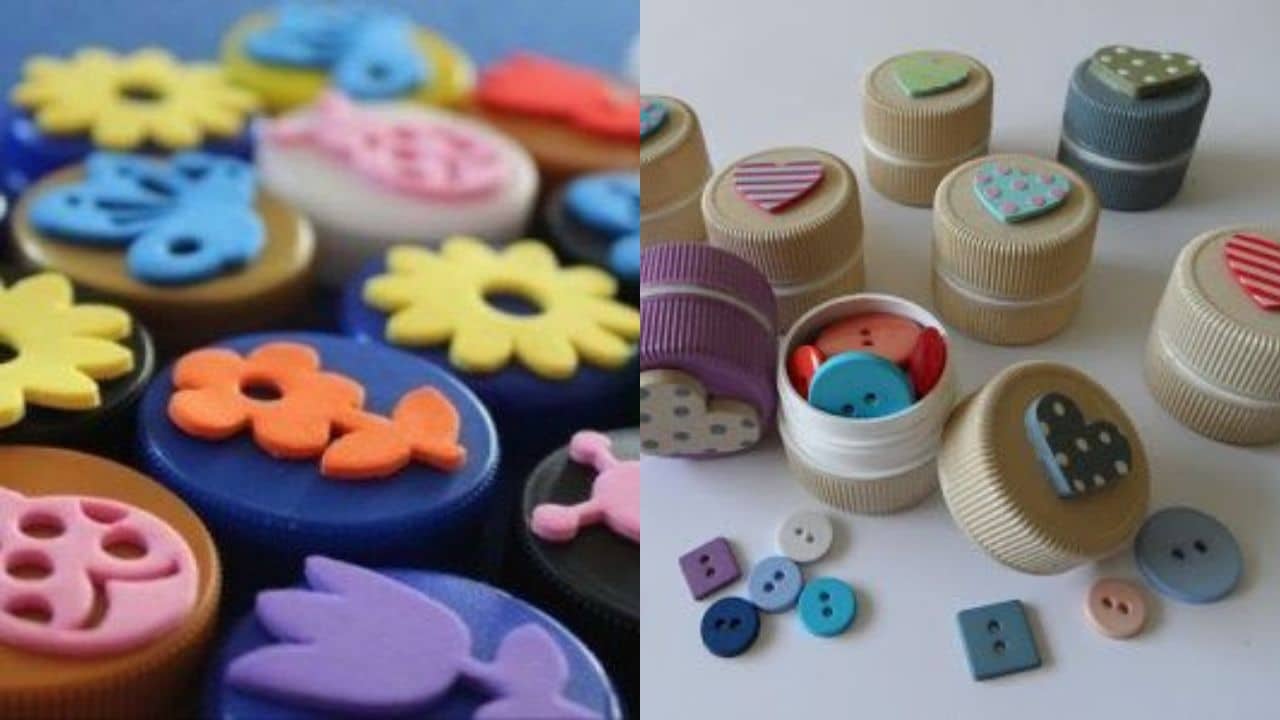 reciclar tapas botellas de plastico