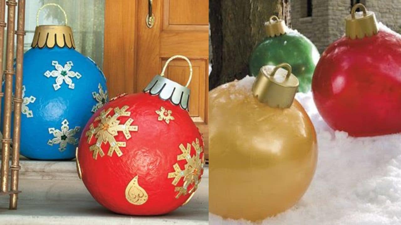 Cómo Hacer Esferas Navideñas Gigantes Con Menos De 200 Pesos Para Tu
