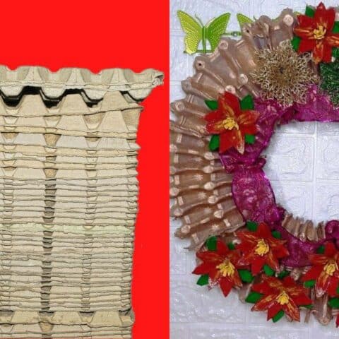 como hacer corona navidena