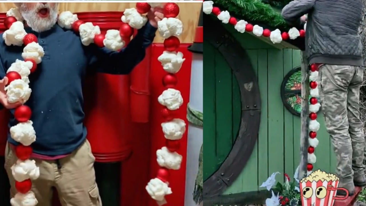 guirnalda gigante de palomitas