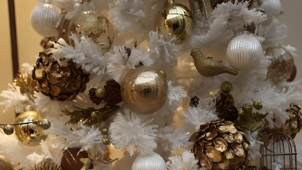 arbol de navidad blanco