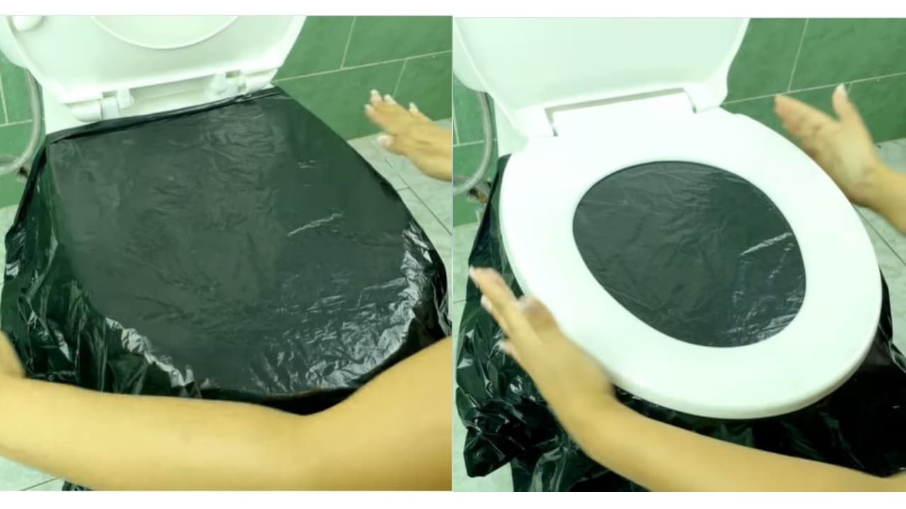 El truco para destapar un inodoro
