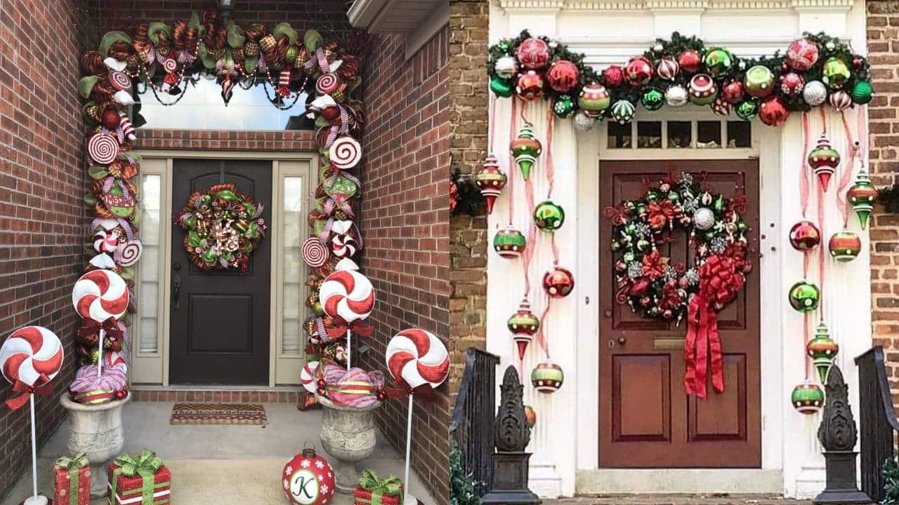 Ideas para decorar puertas de Navidad