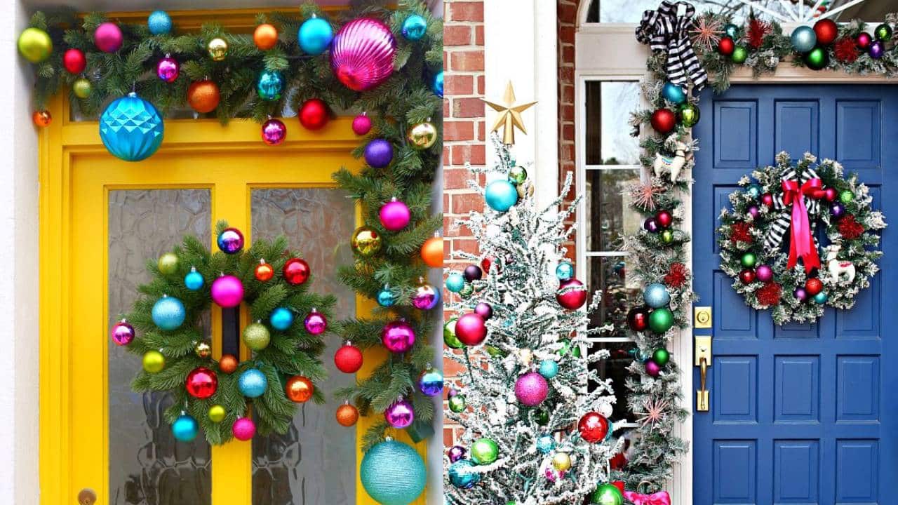 Ideas para decorar puertas de Navidad