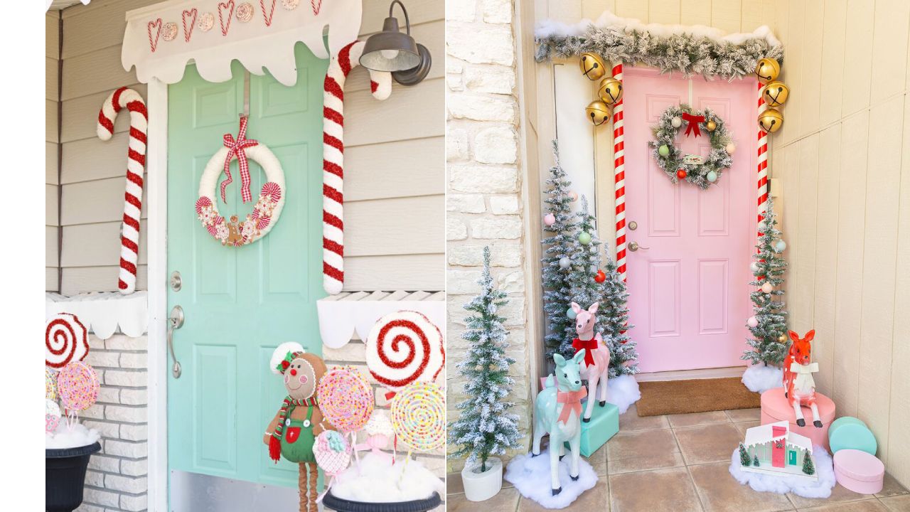 Ideas para decorar puertas de Navidad