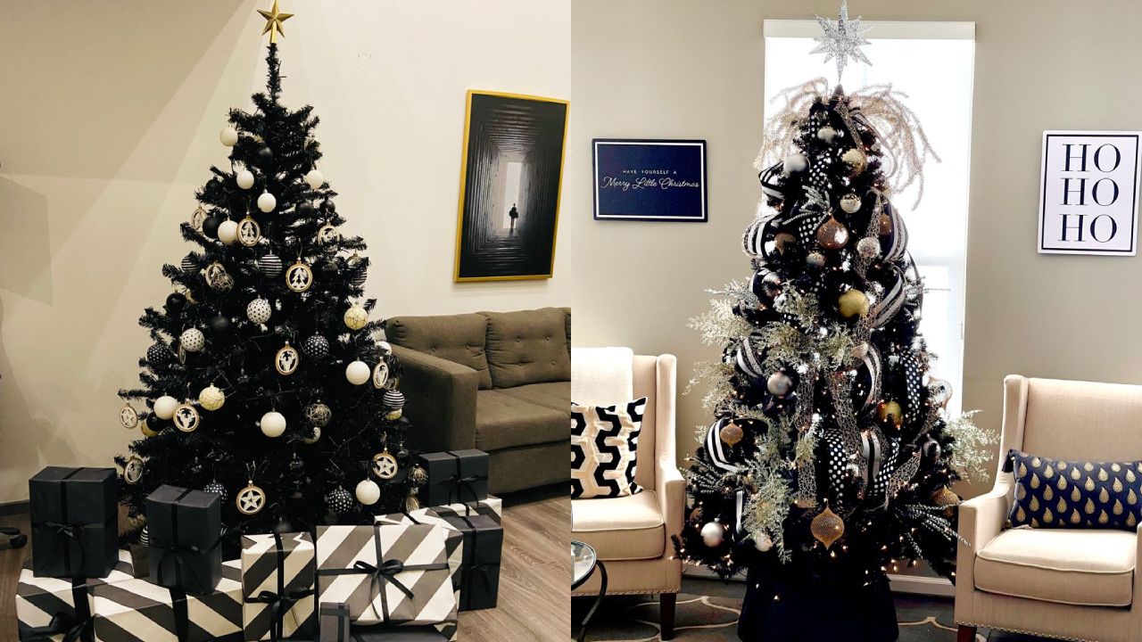 árbol de Navidad negro