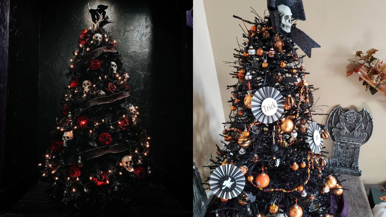 árbol de Navidad negro