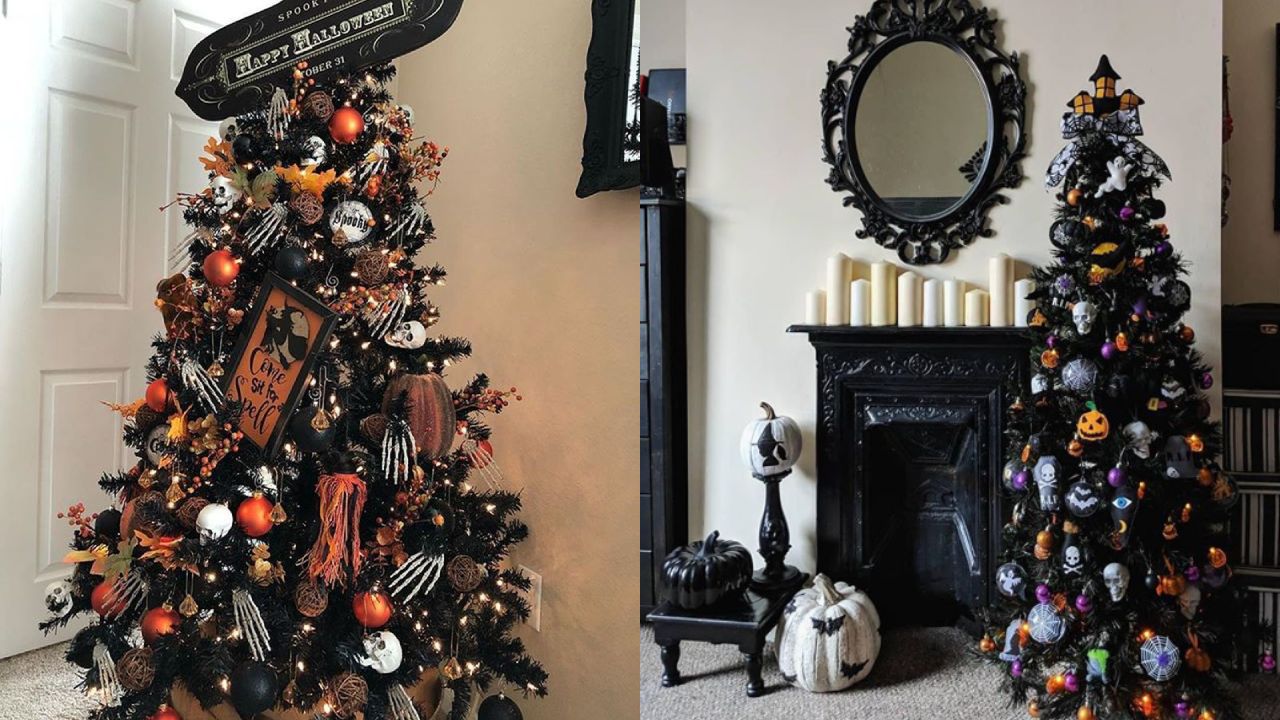 árbol de Navidad negro