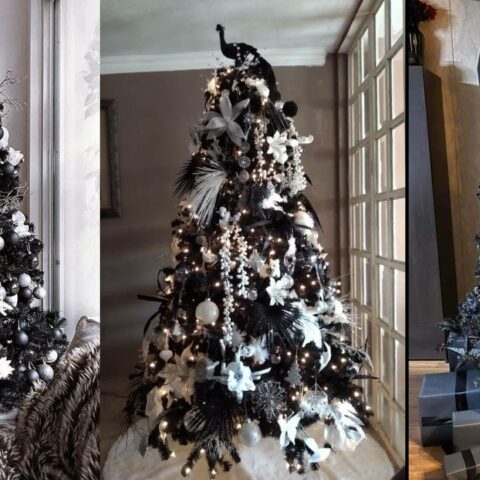 árbol de Navidad negro