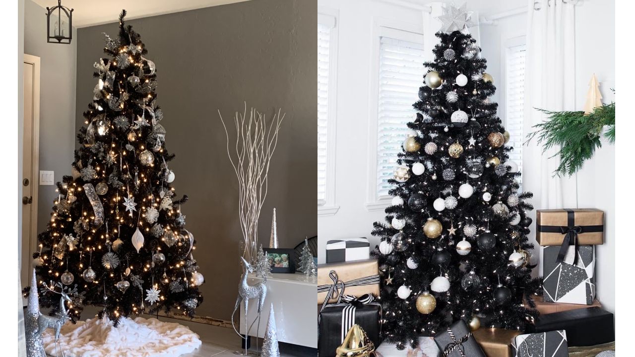 árbol de Navidad negro