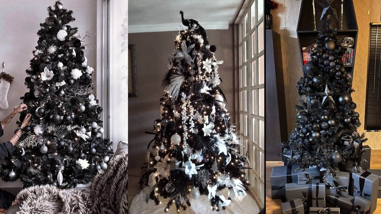 árbol de Navidad negro