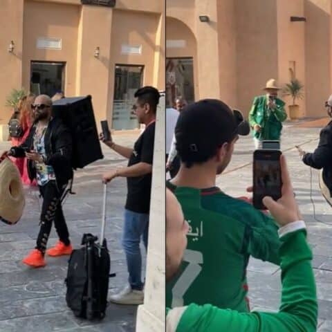 Mexicano recorre Qatar con su bocina