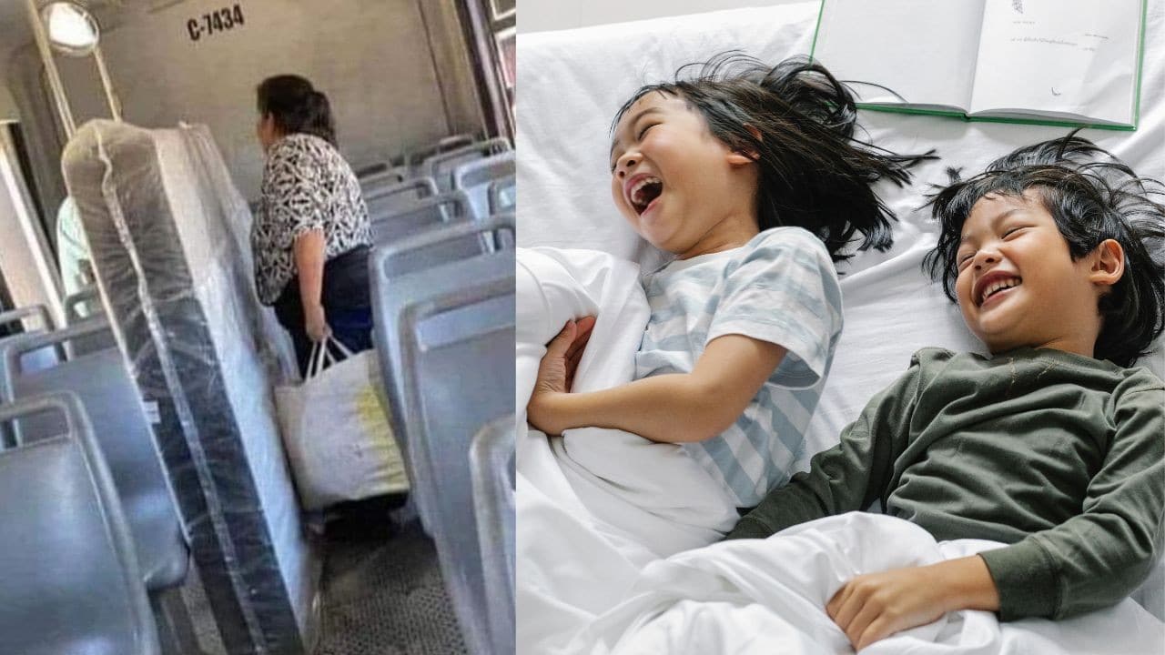 mama llevar en camion colchon