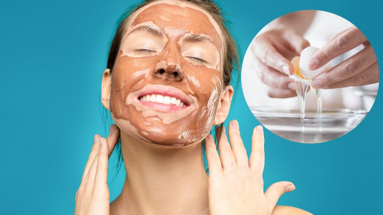 Mascarilla con clara de huevo