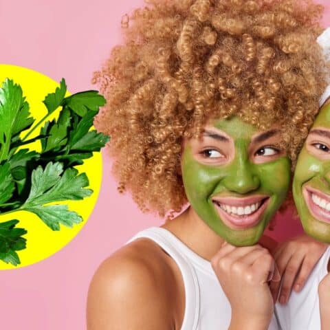 Mascarilla de perejil para quitar el paño