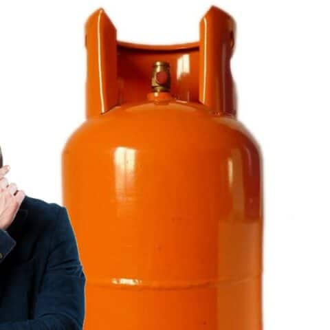 tanque de gas está en mal estado