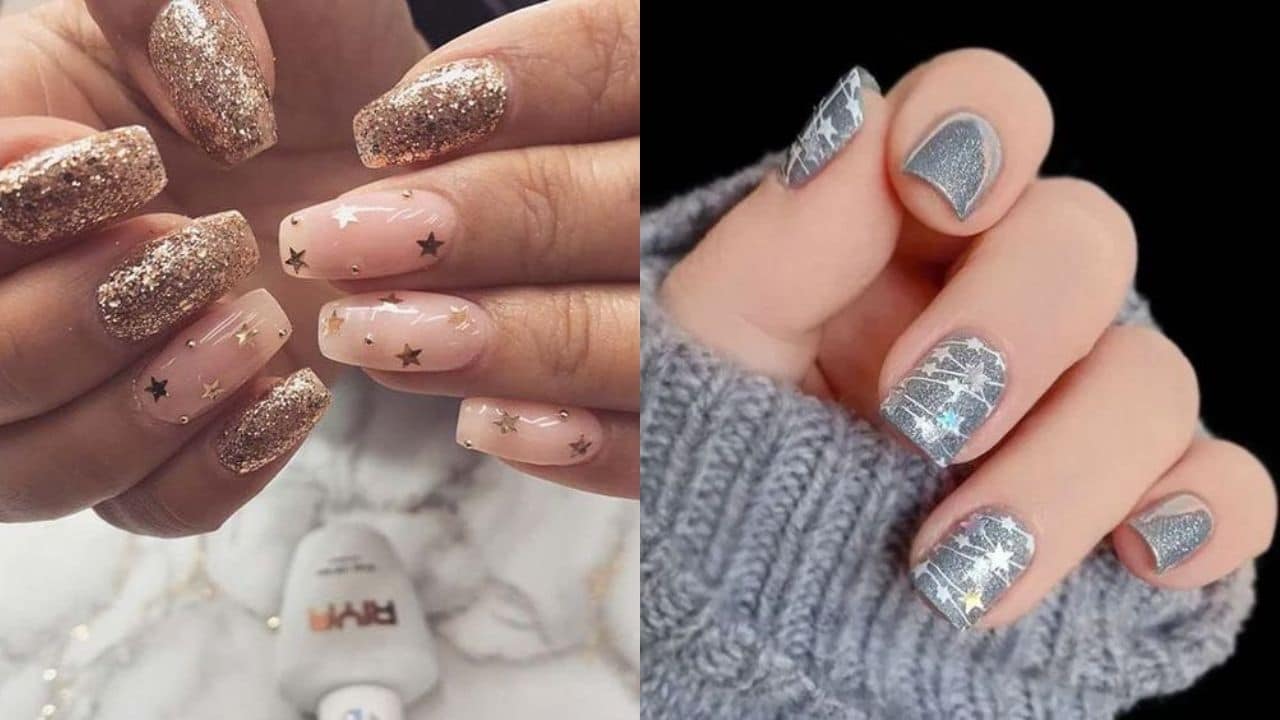 disenos elegantes unas navidad