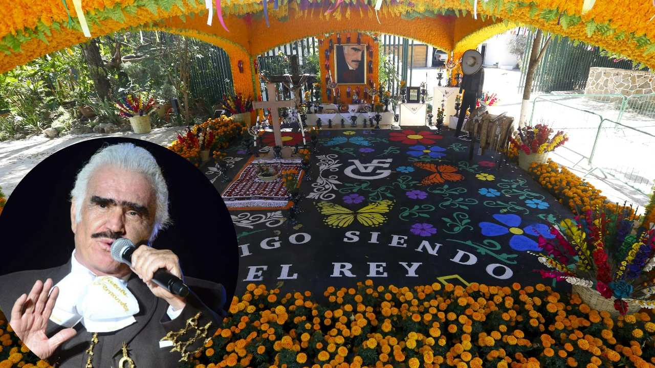 ofrenda de vicente fernandez como se ve
