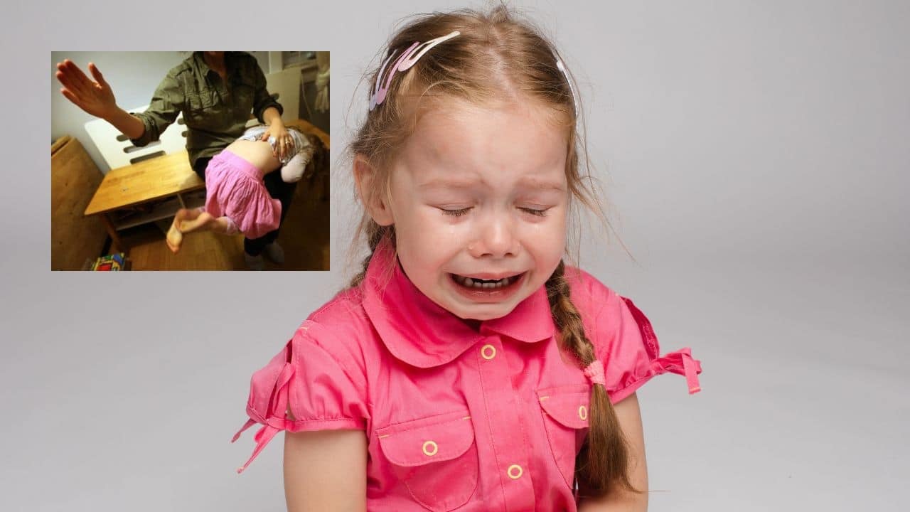 hijo aprende das nalgadas