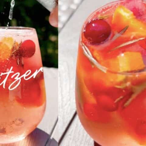 spritzer de vino blanco