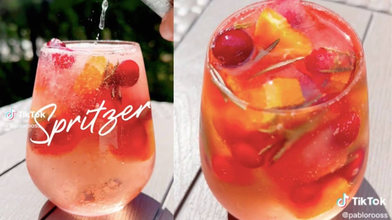 spritzer de vino blanco