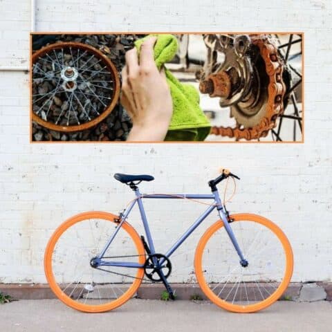 quitar oxido de bicicleta
