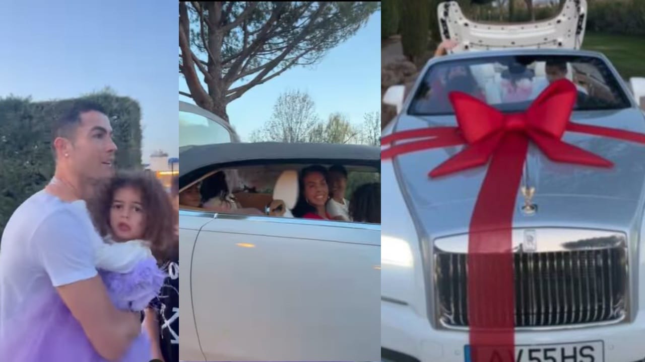 El auto que Georgina Rodríguez le dio a Cristiano Ronaldo